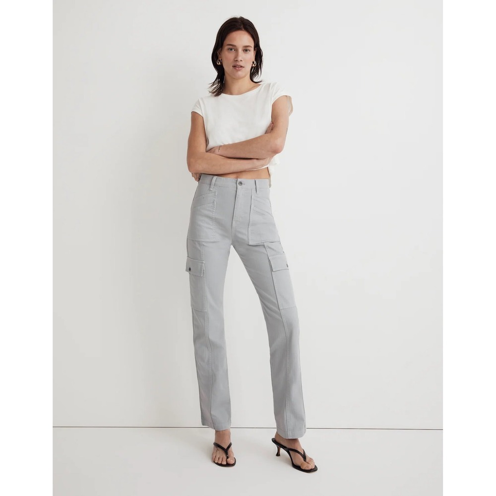 Madewell Garment Dyed '90s Straight Cargo Pant Womens 32 Solstice Utility‎ Boho
